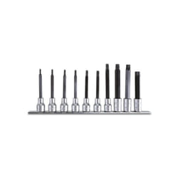 Beta - 920TX-L/SB10 Set chiavi a bussola 1/2' Torx maschio lunghe 10 Pz.