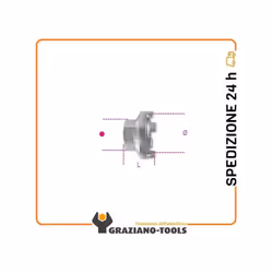 Ø mm 35 L mm 25,5 esagono mm 24