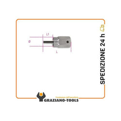 Beta - Chiave estrattore per ruote libere Shimano® a cassetta con perno di guidanichelata art 3984/3