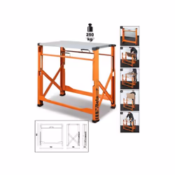 Il banco da lavoro pieghevole Beta C56P O è ideato per l'utilizzo in laboratorio ed in cantiere, grazie infatti alle dimensio ...