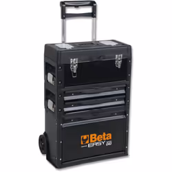 Trolley Porta utensili a 3 moduli sovrapponibili Beta C43, maneggevole e con una leggera struttura in lamiera e materiale pla ...