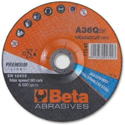 Beta - 11040 230X2,0 - Dischi abrasivi da taglio per acciaio e inox, esecuzione di spessore sottile e a centro depresso, da utilizzare con