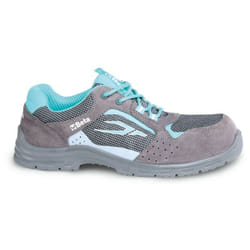 Beta - Scarpe Basse Da Donna In Pelle Scamosciata Traforata Con Inserti In Mesh 7212LG misura 42
