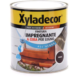 Xyladecor - finitura impregnante a cera per legno Interni ed Esterni a Base Acqua colore noce 750ML