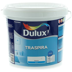 Dulux - Pittura per Interni Traspirante per Pareti e Ambienti Umidi Cantine, Ripostigli, Taverne, Lavanderia, 5 Litri, Bianco