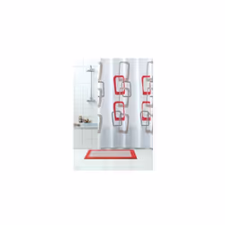 Tenda Doccia Quadri 60 in Vinile + Anelli cm 240x200 In formato LP. Dotato di solchi.