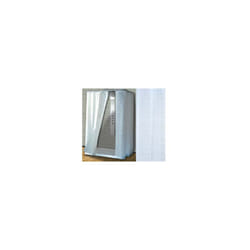 Tenda Per Doccia In Peva "Sfera" Fondo Trasparente Con Decori Bianchi - cm.120x200h.