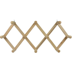 Appendiabiti estensibile in legno 10 posti naturale - cm.32x79