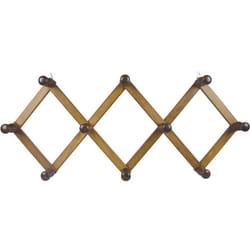 Appendiabiti estensibile in legno 10 posti noce - cm.32x79