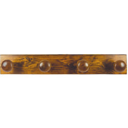Appendiabiti in legno 4 posti noce - cm.9x59