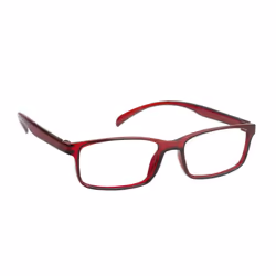 Polinelli PR14A350 occhiali di moda Unisex Rettangolo Montatura piena Nero, Rosso - Vista aggiuntiva 3