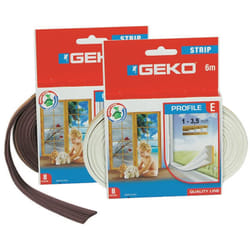 Geko - Parafreddo in gomma profilo e - mm.9h. rotolo da mt.6 colore bianco