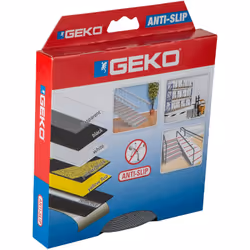GEKO Anti-Slip è un nastro adesivo anti-sdrucciolo di colore nero. Evita rovinose cadute e scivolamenti pericolosi rendendo r ...