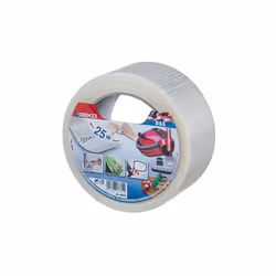 Geko Nastro in Tessuto Trasparente mm 50 x 25 Panno American nastro è per un utilizzo polivalente e impermeabile. strappi a m ...