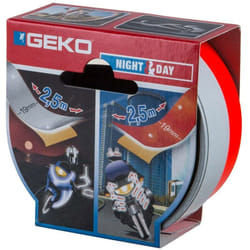 Geko - Nastro Giorno e Notte 2 Nastri Adesivi Rifrangente e Fluorescente 19mm x 2,5mt