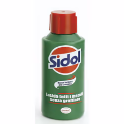 lucidante per tutti i metalli escluso acciaio inox. Si applica con panno e non lascia graffi. Confezione da 75 ml
