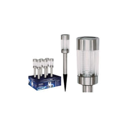 Fraschetti - lampade lampada solare aura in acciaio cm. Ø6xH42 illuminazione esterna PZ.12