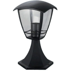 Fraschetti - Lampada da esterno e27 lanterna su base applique selene alluminio