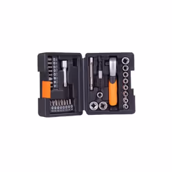 SET CHIAVI A BUSSOLA IN VALIGETTA BRIXO 31 PZ.Set 31 pezzi in acciaio chrome vanadium, finitura satinata. Attacco 1/4": Busso ...