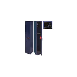 Armadio Cassaforte armi portafucili fuciliera blindata acciaio Brixo 3 posti blu