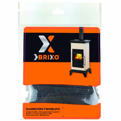 Brixo Guarnizioni Fibroblock per stufe, Stufa, Vetroresina, 1,2 cm, 2500 mm, 1 pz