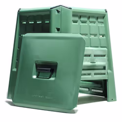 Compostiera da giardino ecobox fast 380 litri colore verde - Vista aggiuntiva 4