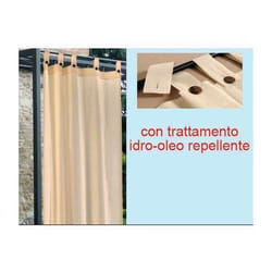 Tenda da sole a bretelle resinata idrorepellente per gazebo/esterno 150xH280 cm - colore Panna