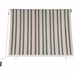 Rullo in alluminio 60 mm - Barra frontale in alluminio 45x25 mm - Staffe di supporto in alluminio 44x25 mm Tessuto in poliest ...