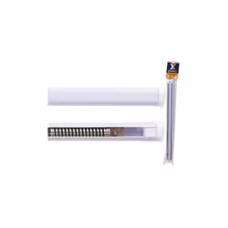 Scorritenda Bris-brise estensibili Colombia Brixo bianco Cf. 2 pz. In acciaio verniciato bianco a sezione ovale Ø 14 mm. Conf ...