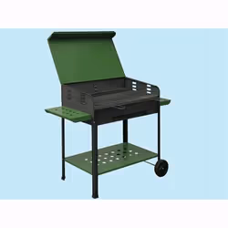 Barbecue A Carbone Grigliata Mista Party Con Coperchio 80x50xh95cm -517b