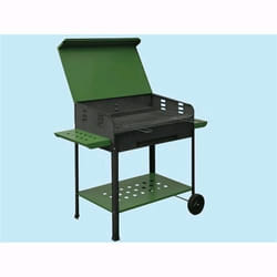 Barbecue A Carbone Grigliata Mista Party Con Coperchio 80x50xh95cm -517b