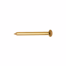 Punte ottonate In acciaio ottonato con testa bombata Misura n° 11x16 mm.