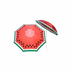 Ombrellone spiaggia frutta cocomero diametro 180 Ombrellone spiaggia frutta cocomero diam.180cm Telo in poliestere Reclinabil ...