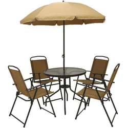 Set funny OMBRELLONE+TAVOLO+4 sedie black