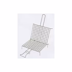 Graticola cromata 27x24 cm. Graticole cromate doppie intrecciate cm. 27 x 24. In acciaio cromato, modello a due parti ribalta ...