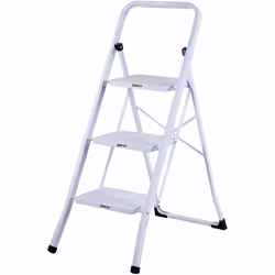 Lo sgabello salva spazio Chiuso misura solo 3 cm. di spessore Gradino ampio per una maggiore sicurezza In acciaio verniciato  ...