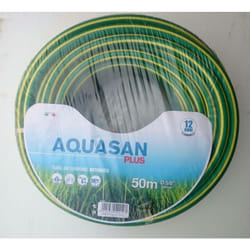Tubo innaffio per irrigazione 4 strati antialga Verde Flessibile 5/8" da 50 mt