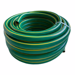 - Tubo in PVC retinato con 4 strati: Interno giallo, intermedio nero antialga con magliatura, esterno verde coprente e righe  ...