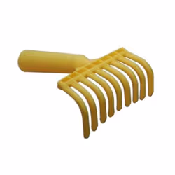 In PVC a 9 denti, utilizzabile anche con manico a infilare per pertica.