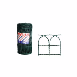 Rete in acciaio zincato e plastificata, di colore verde muschio, utilizzata maggiormente per recintare aiuole. CARATTERISTICH ...
