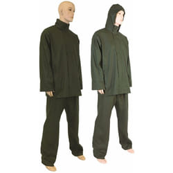 Fraschetti - Completo impermeabile in Poliuretano pvc verde brixo - xl