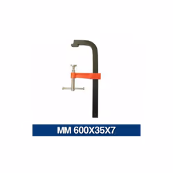 STRETTOIO STRINGENTE PER FALEGNAME Strettoio per falegname con corsoio e asta in acciaio stampato. ARTMM 400X30X6 (20942)MM 6 ...