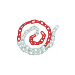 Fraschetti - catena recinzione segnaletica in plastica bianco/rosso mm 8 rt 25 mt (22489/25)