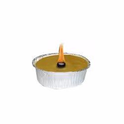 Ceri citronella D.17 in alluminio maxi Vaschette alluminio usa e getta, con stoppino grande Ø cm. 17.