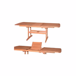 TAVOLI IN LEGNO IMPRESSION RETTANGOLARE ESTENSIBILE Estensibile in legno massello tropicale denominazione Meranti finemente l ...