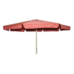 Fraschetti - ombrellone in alluminio con bordo tondo da giardino mare 400 cm salmone (51084)