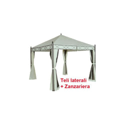 Fraschetti - gazebi gazebo in acciaio santo domingo cm. 300x300xHmax 260 arredo giardino