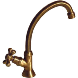 Rubinetto bronzato con canna girevole per lavabo lavello decogarden parigi