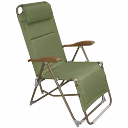 Sedia poltrona sdraio pieghevole regolabile 8 posizioni modello Camping Struttura pieghevole in acciaio, rivestimento in PVC ...