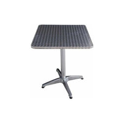 Tavolo Bar Alu Square in alluminio quadrato 60x60xH70 cm Garden Deluxe Collection